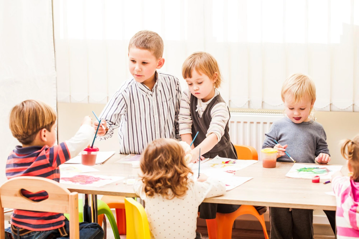 Painting at Nurture Nursery Newquay